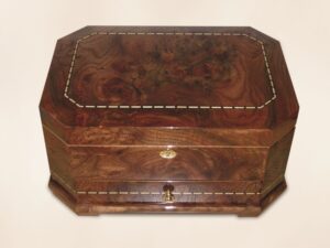 Octagonal Jewelry Box with Drawer