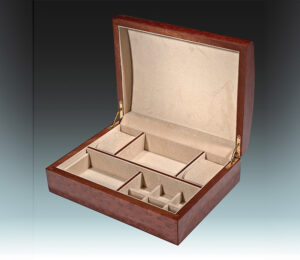 Cat-Eye Wood Jewelry Box – Brown
