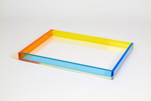 Acrylic Rectangular Tray Mulit Color