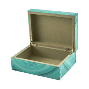 Jewelry Box Marble Turquoise Large