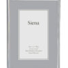 Narrow Grooved Siena Silverplate Frame
