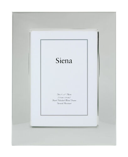 Plain Wide Siena Silverplate Frame – 4 x 6