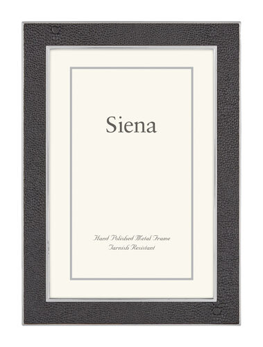 Siena Frame Shagreen Black w/Silver