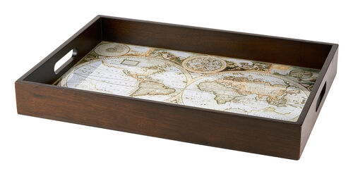 Antique Map Tray