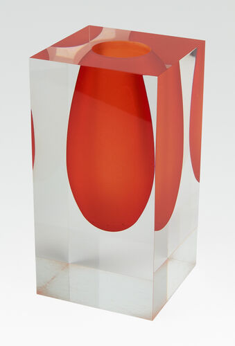 Acrylic Vase – 6″ Orange