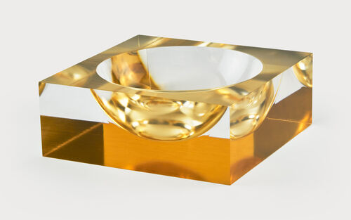 Acrylic Bowl, Gold – 6″ x 6″ x 2.5