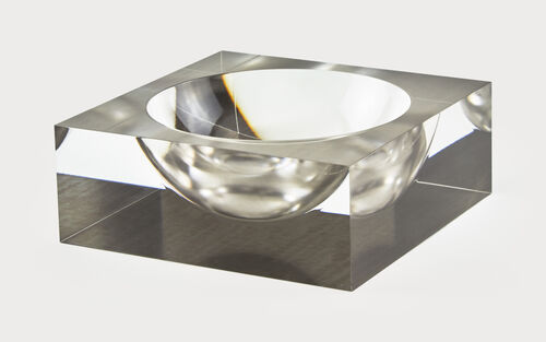 Acrylic Bowl, Silver – 6″ x 6″ x 2.5