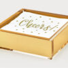 Acrylic Coctail Tray Gold