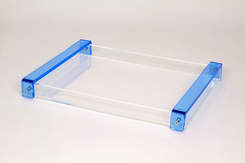Acrylic Tray with Blue Handle