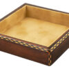 Square Valet Tray - Brown Inlaid