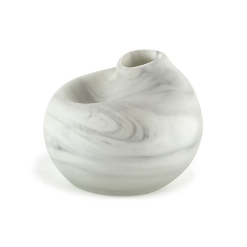 Hand Blown Marbled Vase Short – 3.75″ H