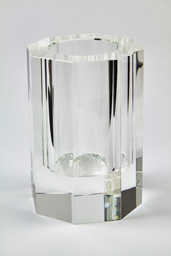 Crystal Octagonal Vase Small