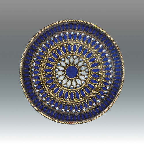 Jeweled Rings Coaster – Blue