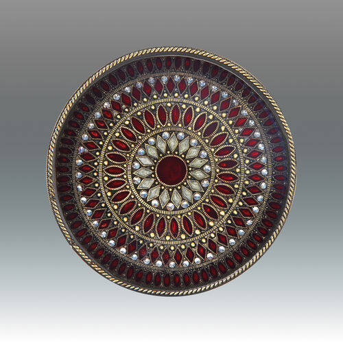 Jeweled Rings Coaster – Red
