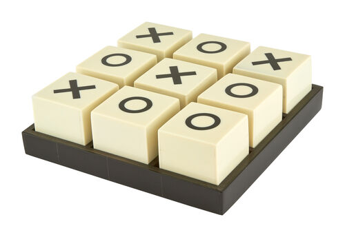 Horn/Bone Tic Tac Toe Set