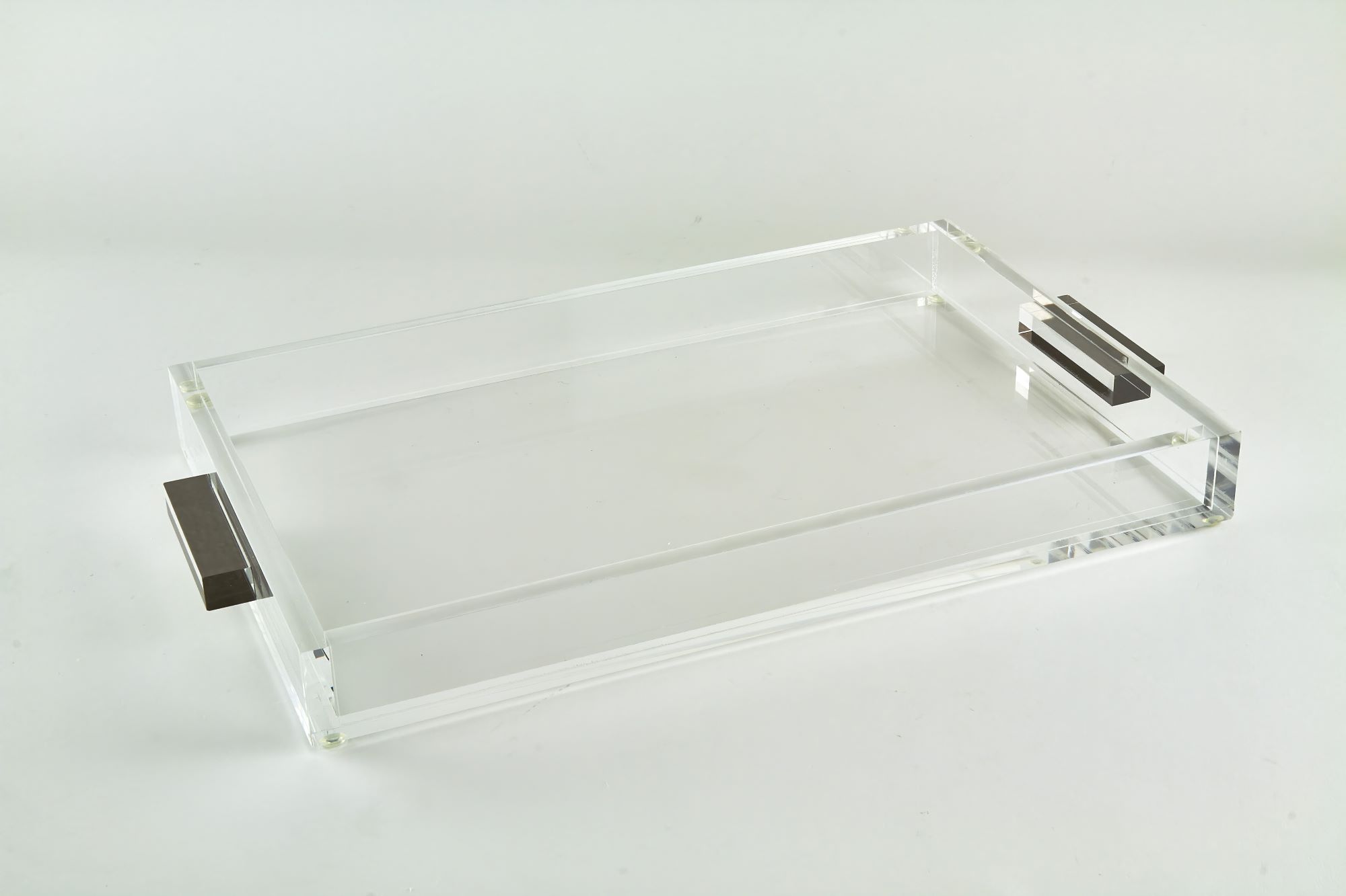 Acrylic Tray with Silver Handle 12×8 Tizo Designs