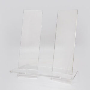 Lucite Clear Vertical Book Stand
