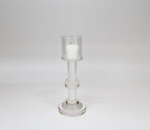 Crystal Glass Footed Tealite C/Holder Med. 8.5″ Tall