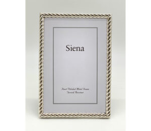 Siena Silver Rope Frame – 4 x 6